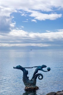 Statue of a mermaid