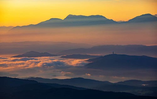 Mountain silhouette