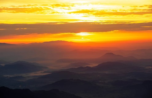 Mountain silhouette