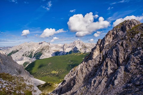 Karwendel view from the Hafelekar