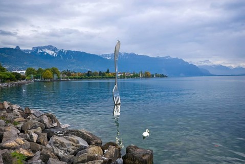 Vevey on Lake Geneva