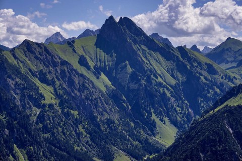 View from Himmelschrofen into Dietersbachtal