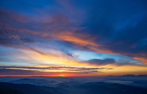 Mountain silhouette