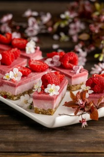 Arrangement delicious homemade dessert
