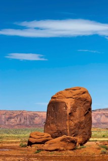 Rock formation in Monument valley