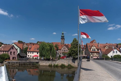 View of the old town with St John's Church