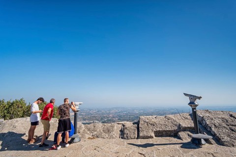 Viewpoint on the Percorso della Rupe hiking trail