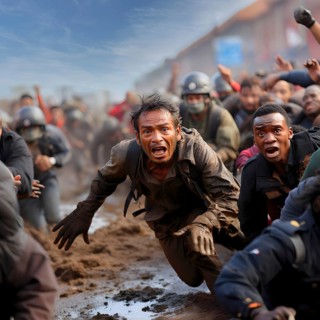 Symbolic image of asylum seekers