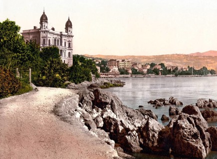 The beach promenade of Abbazia