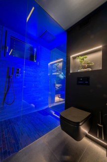 Modern Luxury Bathroom with Beautiful Design in Apartment in Switzerland