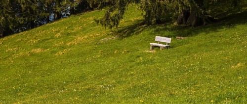 Wooden bench