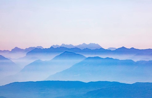Mountain silhouette