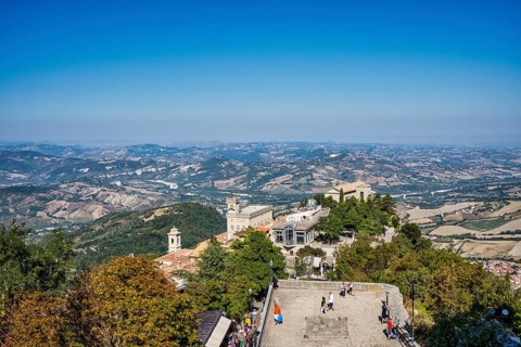 View from Guaita Castle