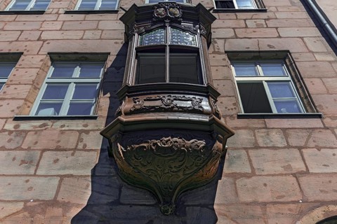Historic choir on a residential building