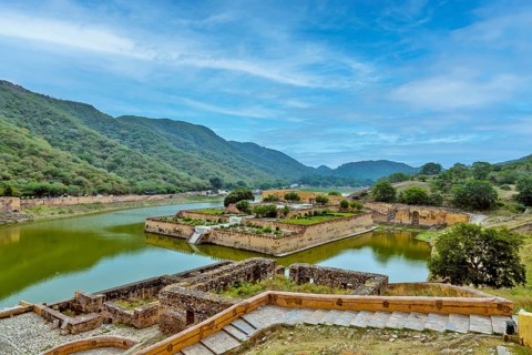 Top view from Amer fort also known as Amber fort