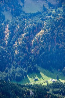 View from the Hirschberg to the Schwarzentennalm