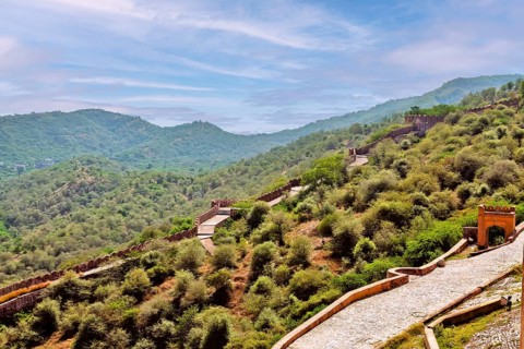 Top view from Amer fort also known as Amber fort