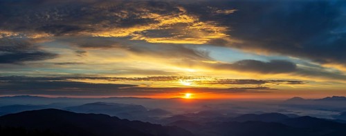 Mountain silhouette