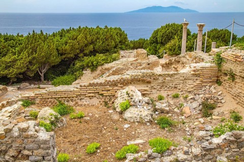 Antique Villa Romana with view of Giglio Island