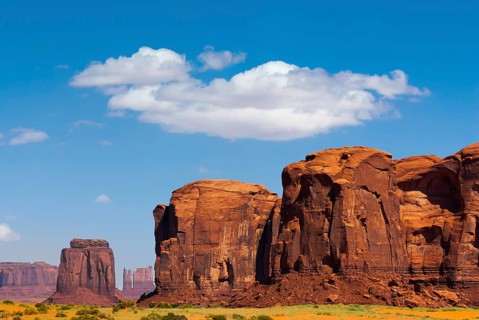 Rock formation in Monument valley