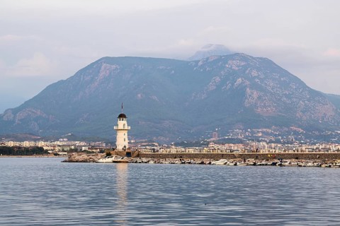 Lighthouse and Marina in Alanya