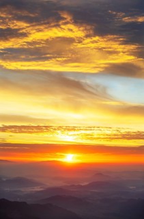 Mountain silhouette