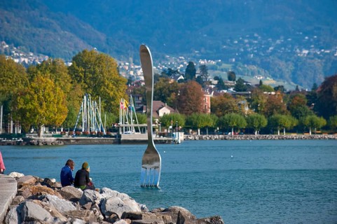 Vevey on Lake Geneva