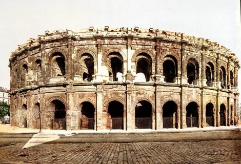 Arenes de Nimes is a Roman amphitheatre