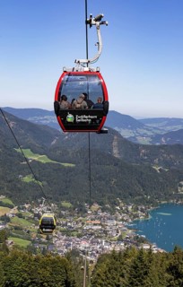 Sankt Gilgen am Wolfgangsee with Zwoelferhorn cable car