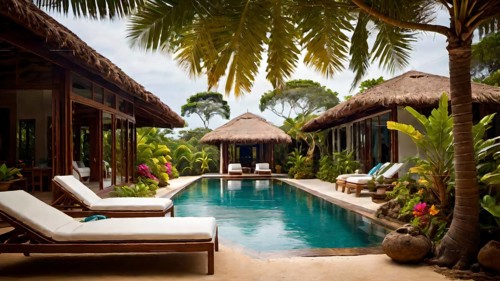 Holiday home in the Caribbean