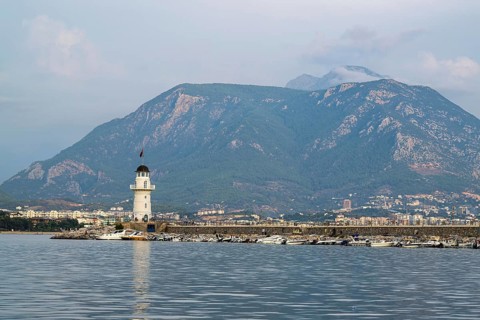 Lighthouse and Marina in Alanya