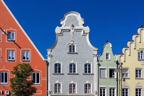 Various gable forms in Maximilianstrasse