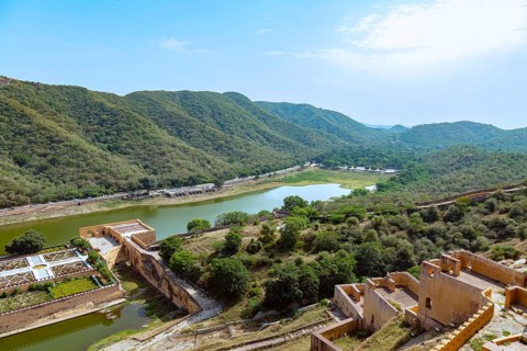 Top view from Amer fort also known as Amber fort