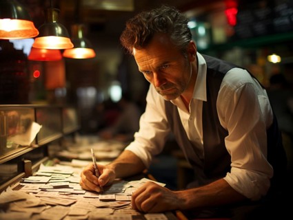 People addicted to gambling