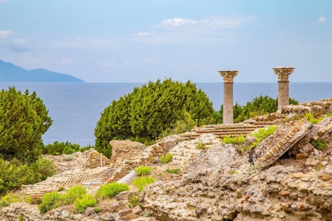 Antique Villa Romana with view of Giglio Island