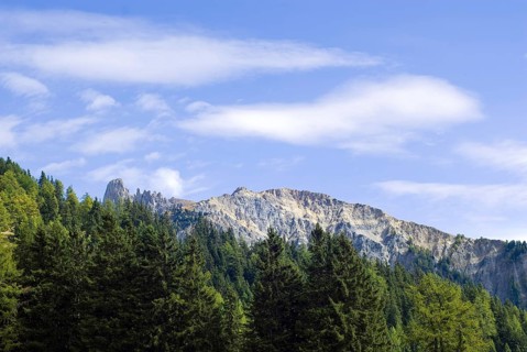 Mountain panorama with the Pierre Avoi