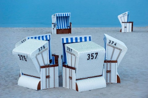 White beach chairs