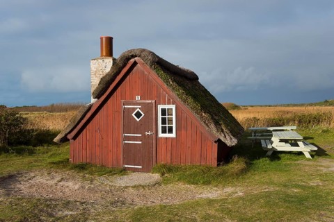 Fisherman's cottage on the former channel to Ringkobingfjord