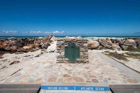 Geographical marker at Cape Agulhas