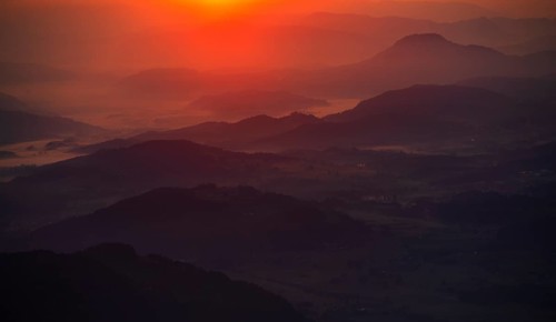 Mountain silhouette