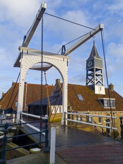 Drawbridge and lock house