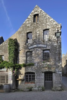 Old picturesque house in the village Locronan