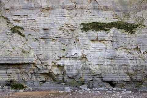 The white chalk cliffs at Cap Blanc Nez