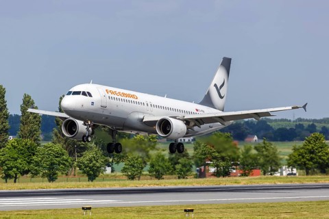 An Airbus A320 aircraft of Freebird Airlines with the registration TC-FBV at Brussels Airport