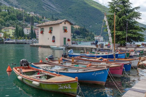 Rowing boats in the harbour