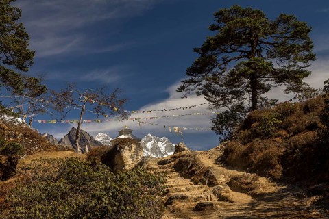 A small stupa or chorten