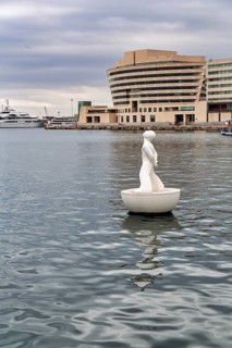 Buoy floating in the harbour