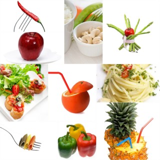 Organic Vegetarian Vegan dietetic food collage bright mood