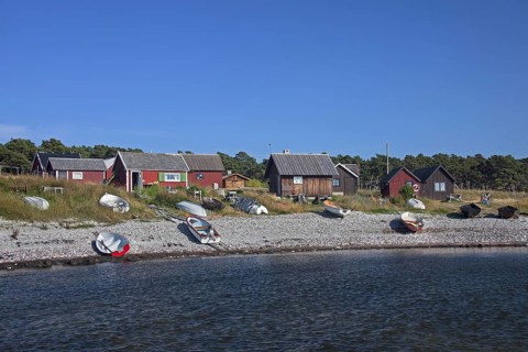 Fishing boats at the village Nyhamn