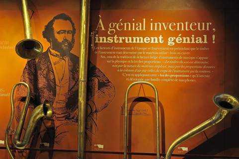 Musical instruments in the museum
